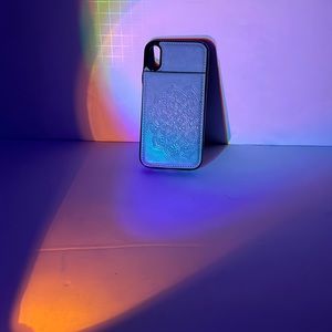 Teal wallet iPhone XR case